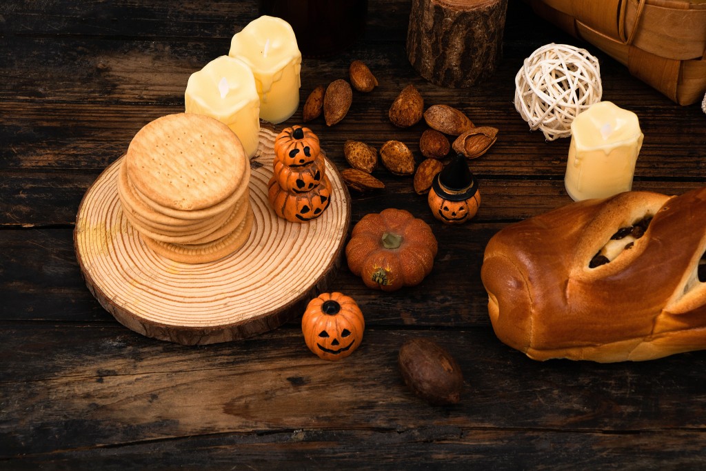 红豆面包万圣节餐食高清图版权图片下载