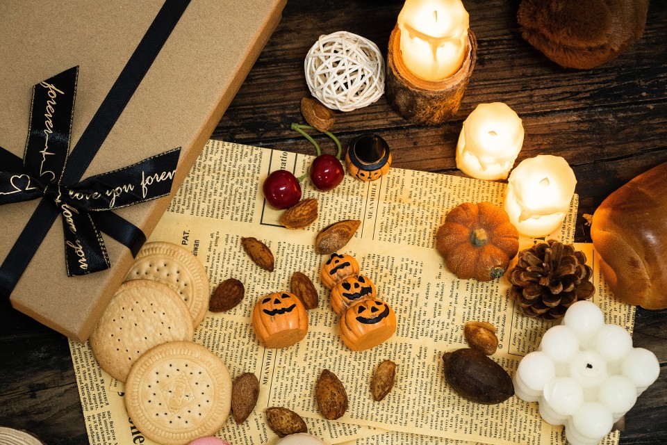 聚会干果饼干万圣节高清图