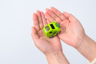 可爱迷你玩具模型俯拍高清图