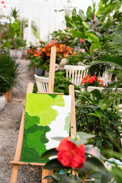 植物园写生插画实拍图