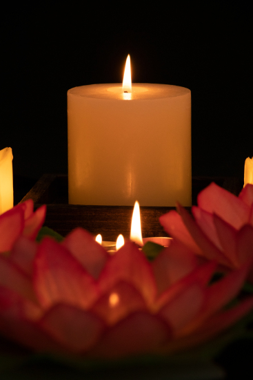 白蜡哀悼缅怀故人图片