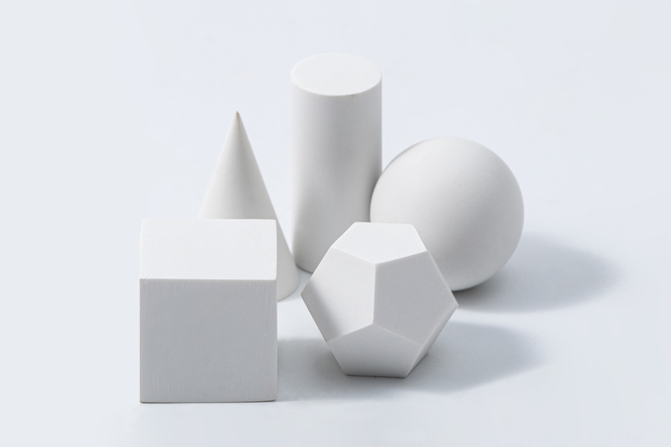 紧凑在一起的几何石膏高清图