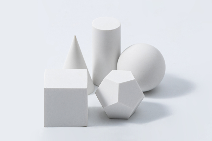紧凑在一起的几何石膏高清图