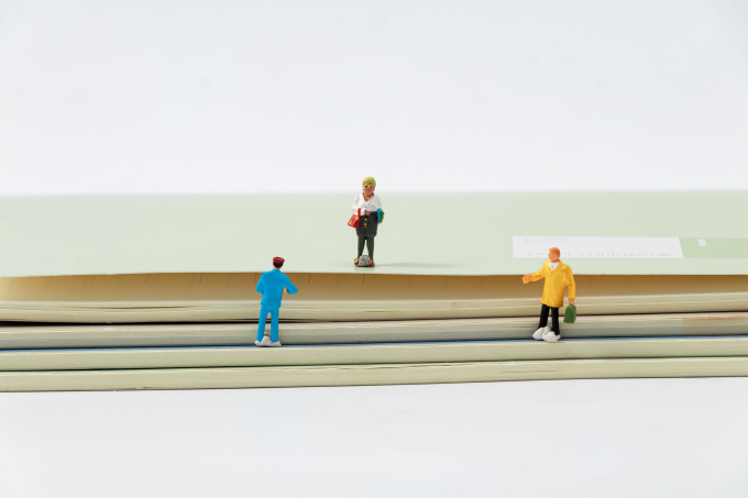 文具场景模型彩色小人高清图