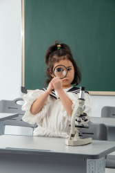 光学显微镜儿童专用趣味实验实拍图