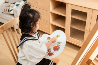 绘画工具调色盘实拍图