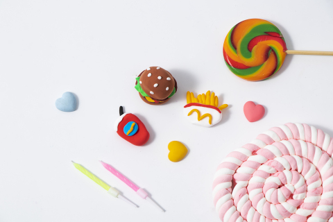 彩色棒棒糖儿童玩具模型实拍图