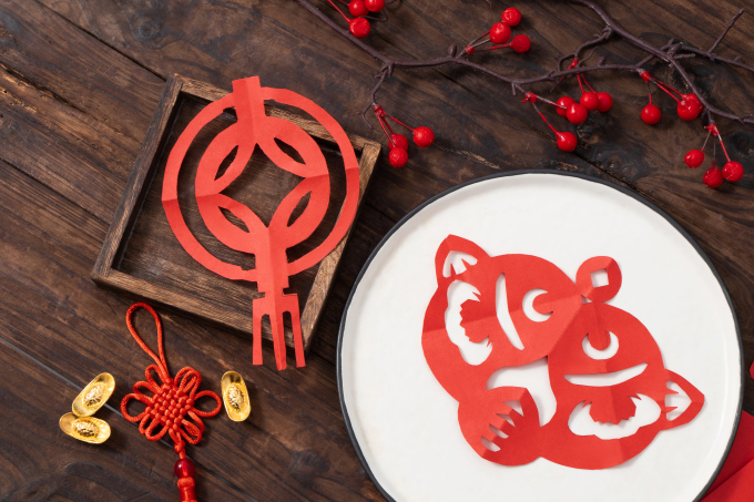 金钱元宝中国结窗花高清图