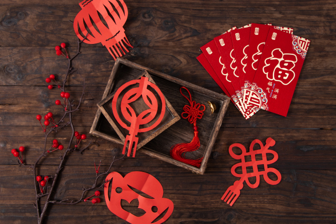 红包元宝中国结窗花高清图