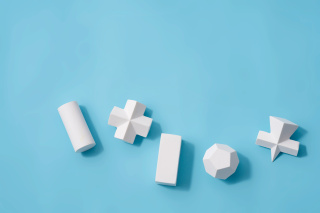 结构几何体美术教具实拍图