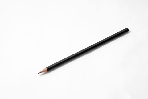 黑色木杆六角铅笔实拍图