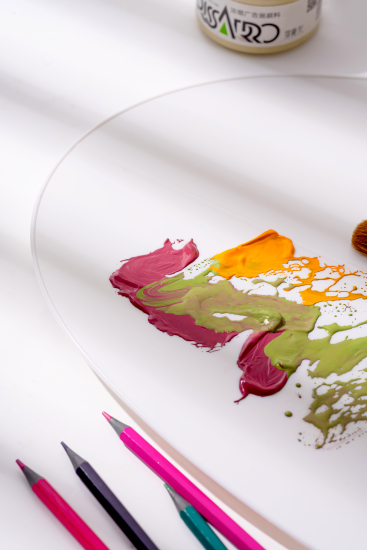 油画多种颜色调色高清图