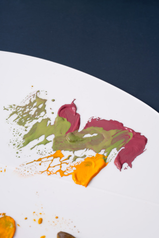 色彩丰富的油画颜料高清图