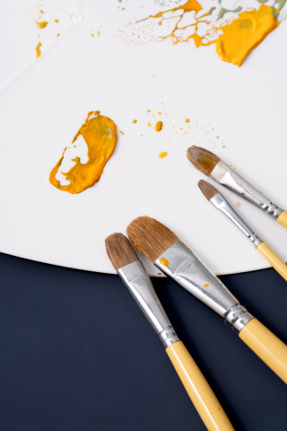 儿童绘画培养画笔实拍图