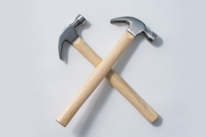 木柄钉锤常用工具高清图版权图片下载