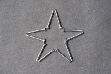 不锈钢钉子五角星造型图