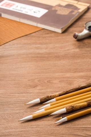 初学者文房四宝毛笔实拍图