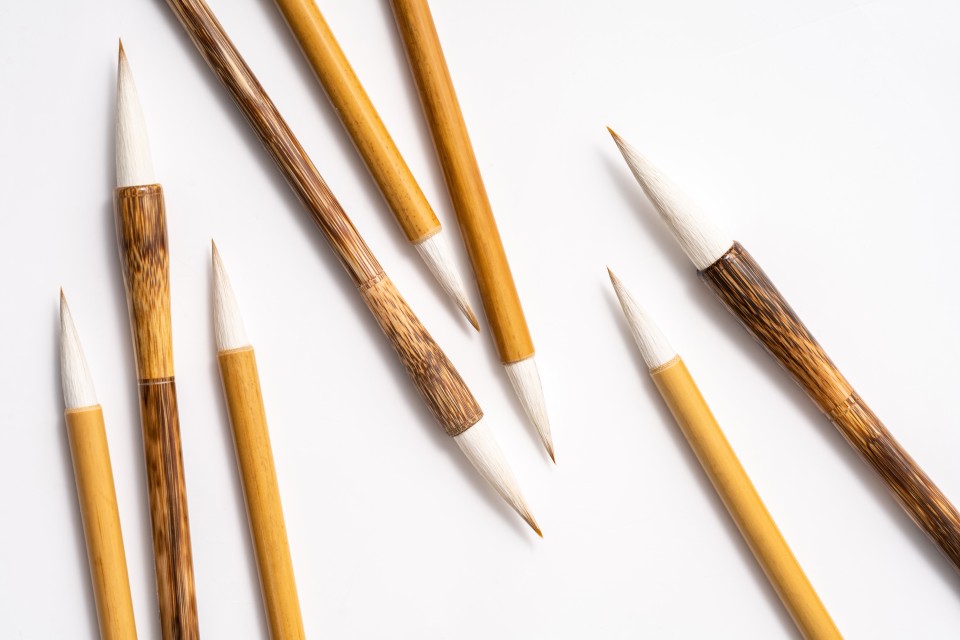 狼毫小楷工笔国画小号毛笔高清图