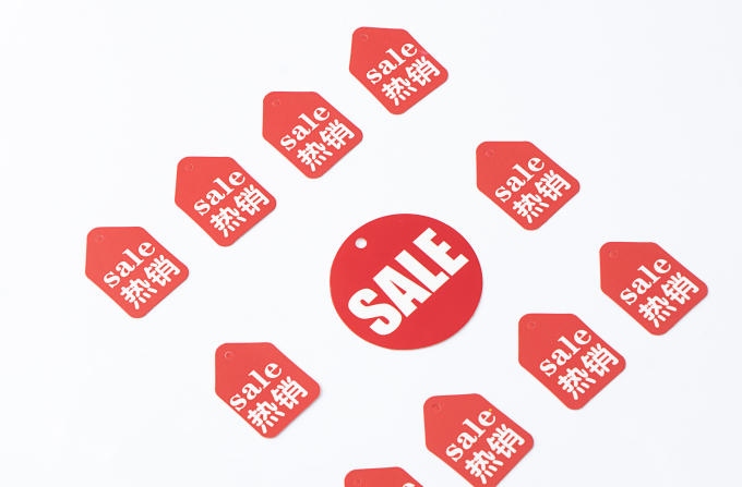 电商热卖活动标签组合实拍图