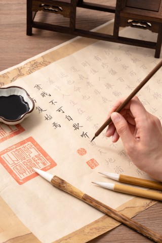 毛笔字专用高档毛笔高清图