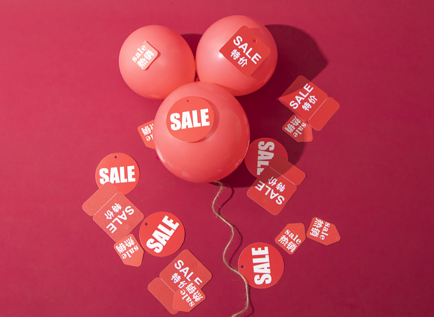 火爆节日电商促销实拍图