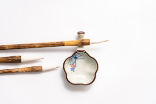 清新写意书法工具实拍图