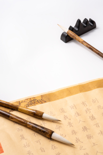 笔墨纸砚禅意氛围实拍图