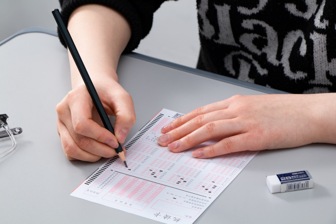 专业考试答题卡填写实拍图