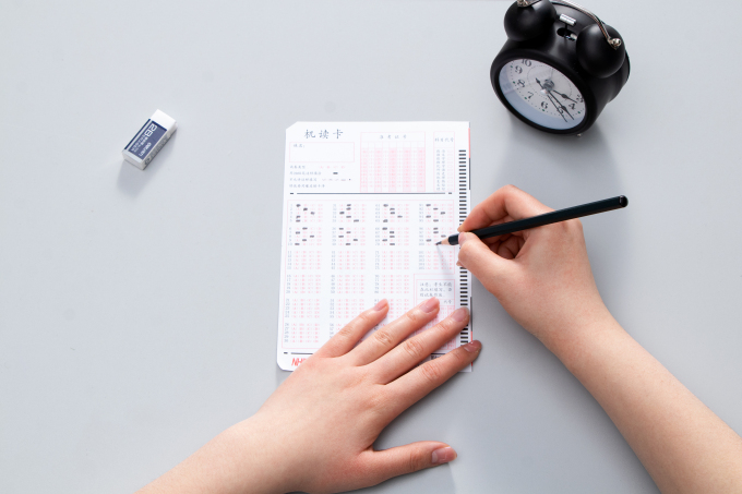 计时考试答题卡填写实拍图