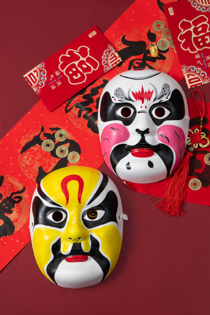 中国传统戏剧脸谱实拍图