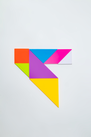 数学形状认知七巧板实拍图