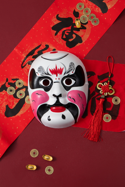 京剧脸谱diy手工制作实拍图