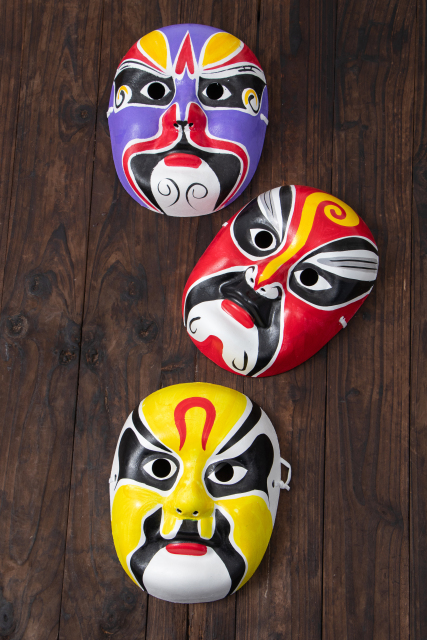 全脸川剧道具脸谱高清图