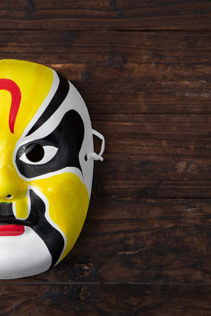 京剧脸谱面具实拍图