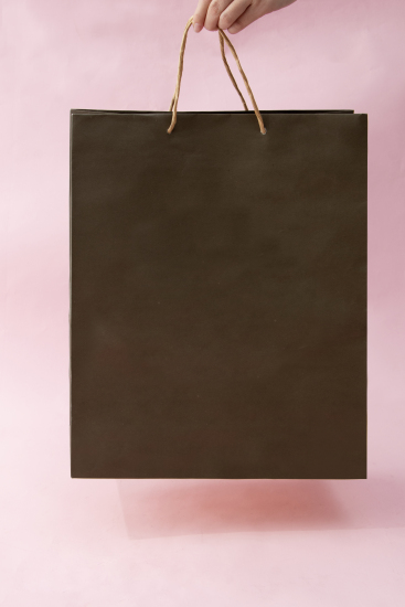 电商购物袋近景实拍图