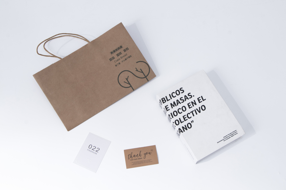 书籍牛皮纸购物袋实拍图