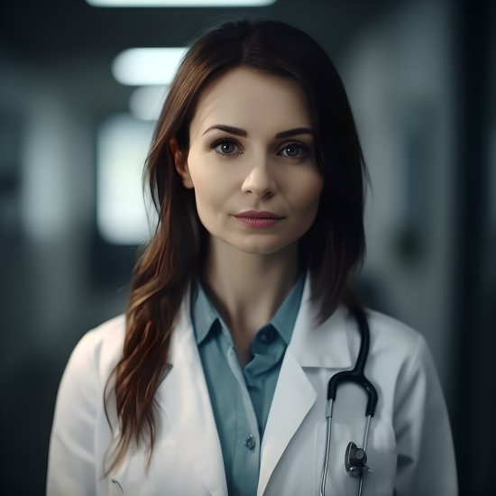 专业女医生微笑照片