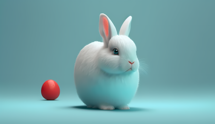 可爱的复活节兔子版权图片下载