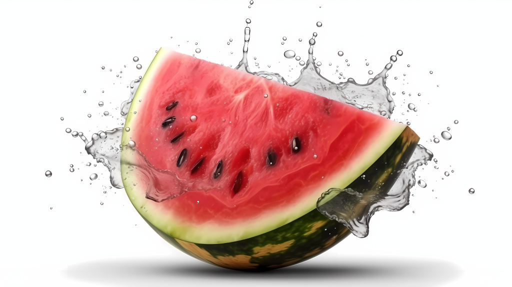 清新透亮的西瓜摄影版权图片下载