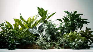 茂盛的清新绿意植物摄影高清图