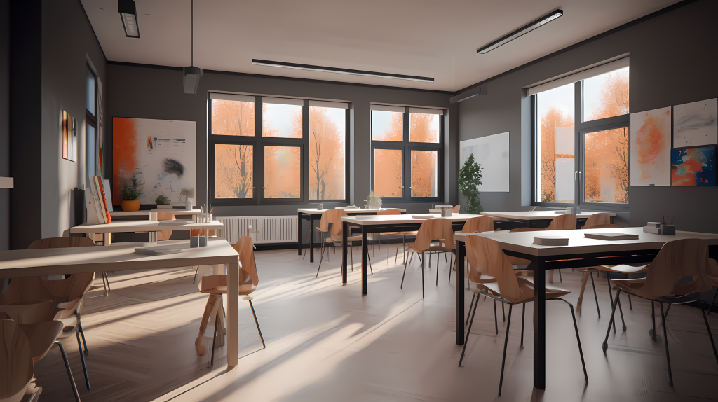 阳光撒进教室高清图