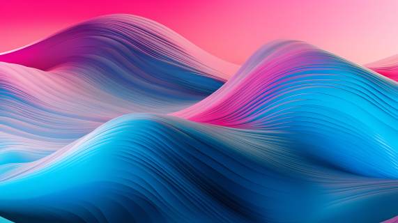 波浪彩色科技抽象曲线图片