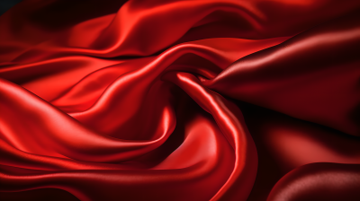 红色丝绸质地的高清明亮摄影图片