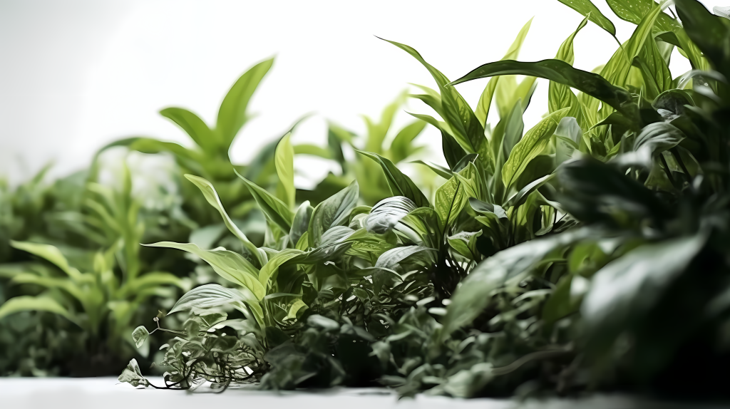 绿色植物白底高清图片