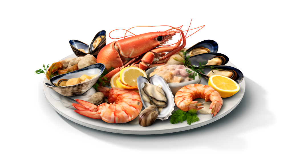 海鲜大拼盘美食摄影版权图片下载