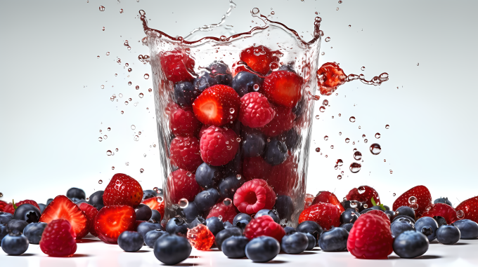 浆果爆炸清新饮品