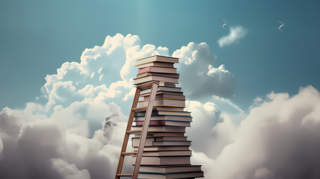 云端书阁风景图