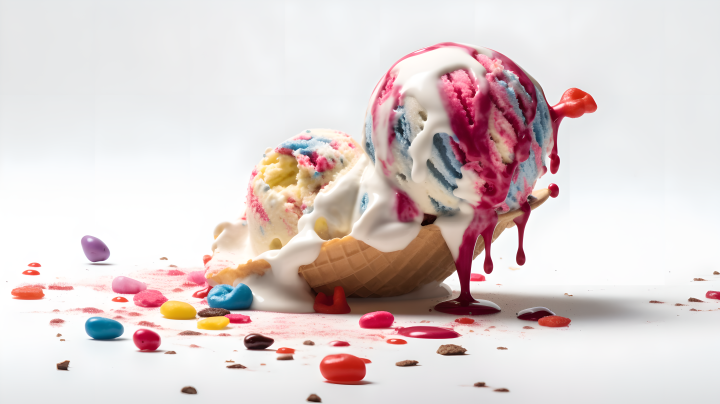 清新美味冰淇淋高清图版权图片下载