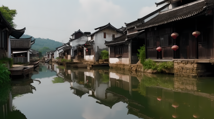 历史悠久中国南方水乡风光高清图