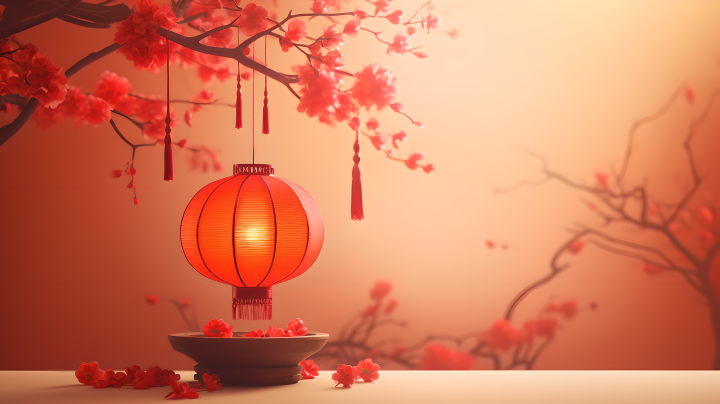 中国春节传统古风灯笼高清图版权图片下载